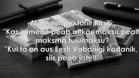 Tulumaks altkäemaksu pealt