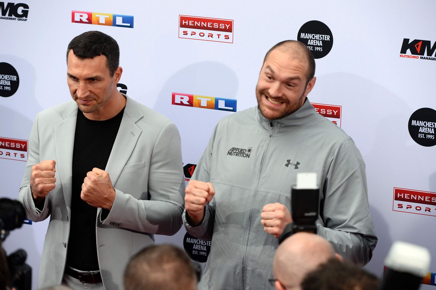 Vladimir Klitško (vasakul) ja Tyson Fury.