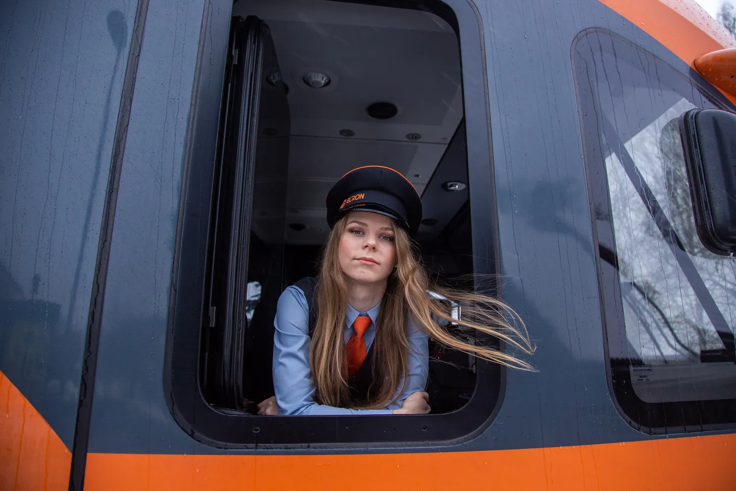 Elroni esimene naisrongijuht Margi Sander.
Foto: Dmitri Kotjuh/ Järva Teataja