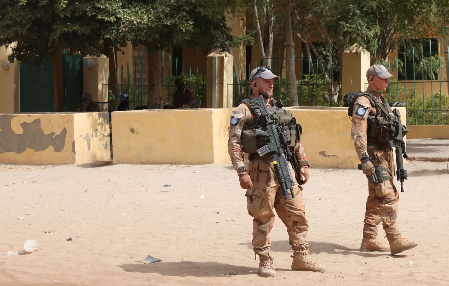 ÜRO sõdurid Timbuktus patrullimas.
