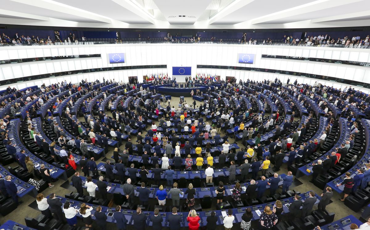Вступительное заседание действующего состава Европарламента 2 июля 2019 года в Страсбурге.