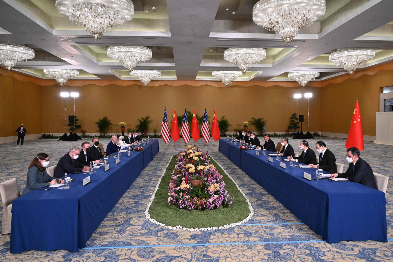 USA presidendi Joe Bideni ja Hiina riigipea Xi Jinpingi kõnelused Bali saarel G20 tippkohtumise kõrvalt.