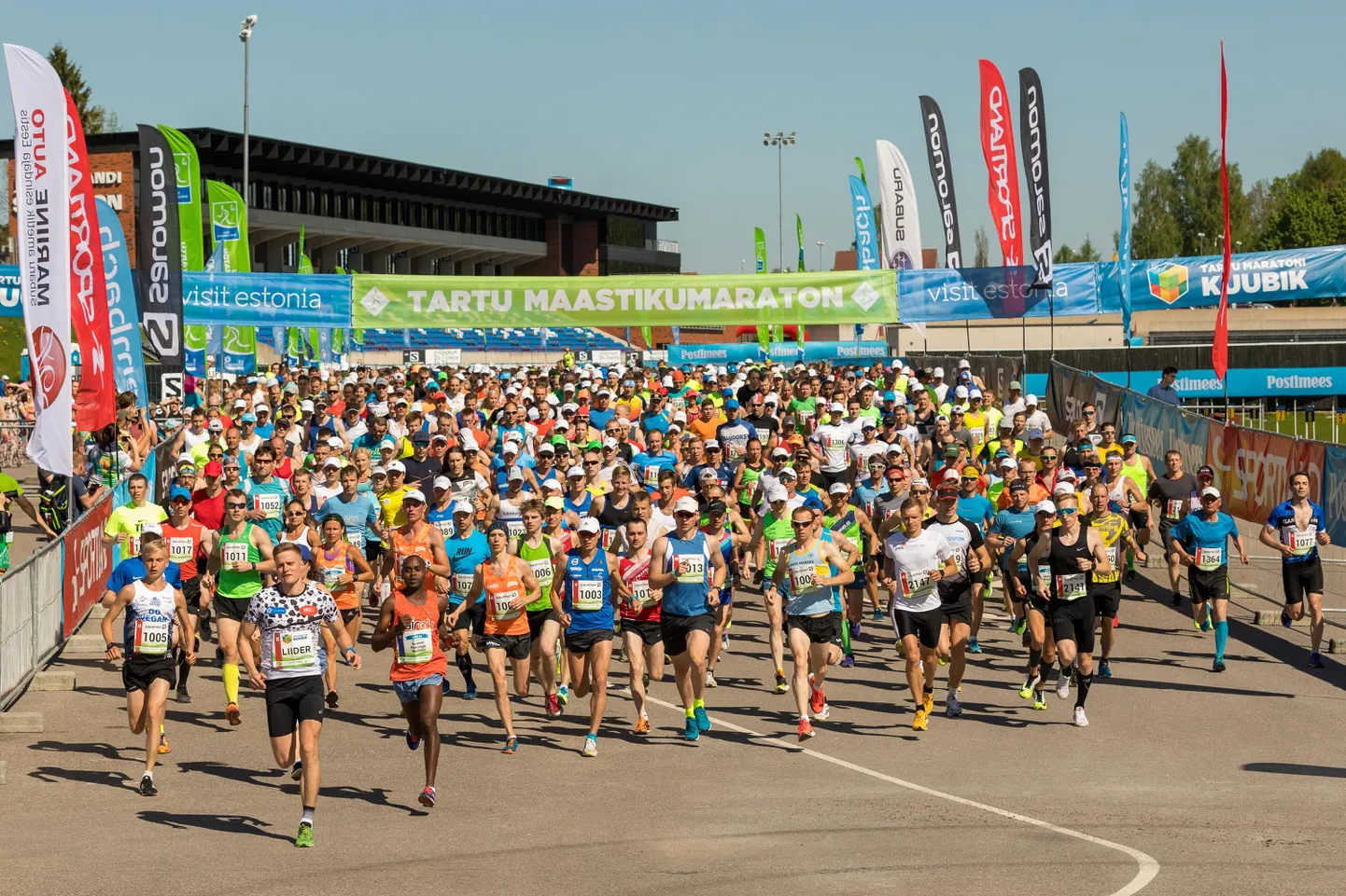 Tartu maastikumaratoni start Otepääl.