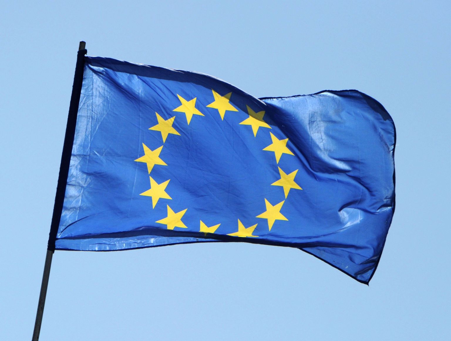 Флаг ЕС.  Иллюстративное фото.