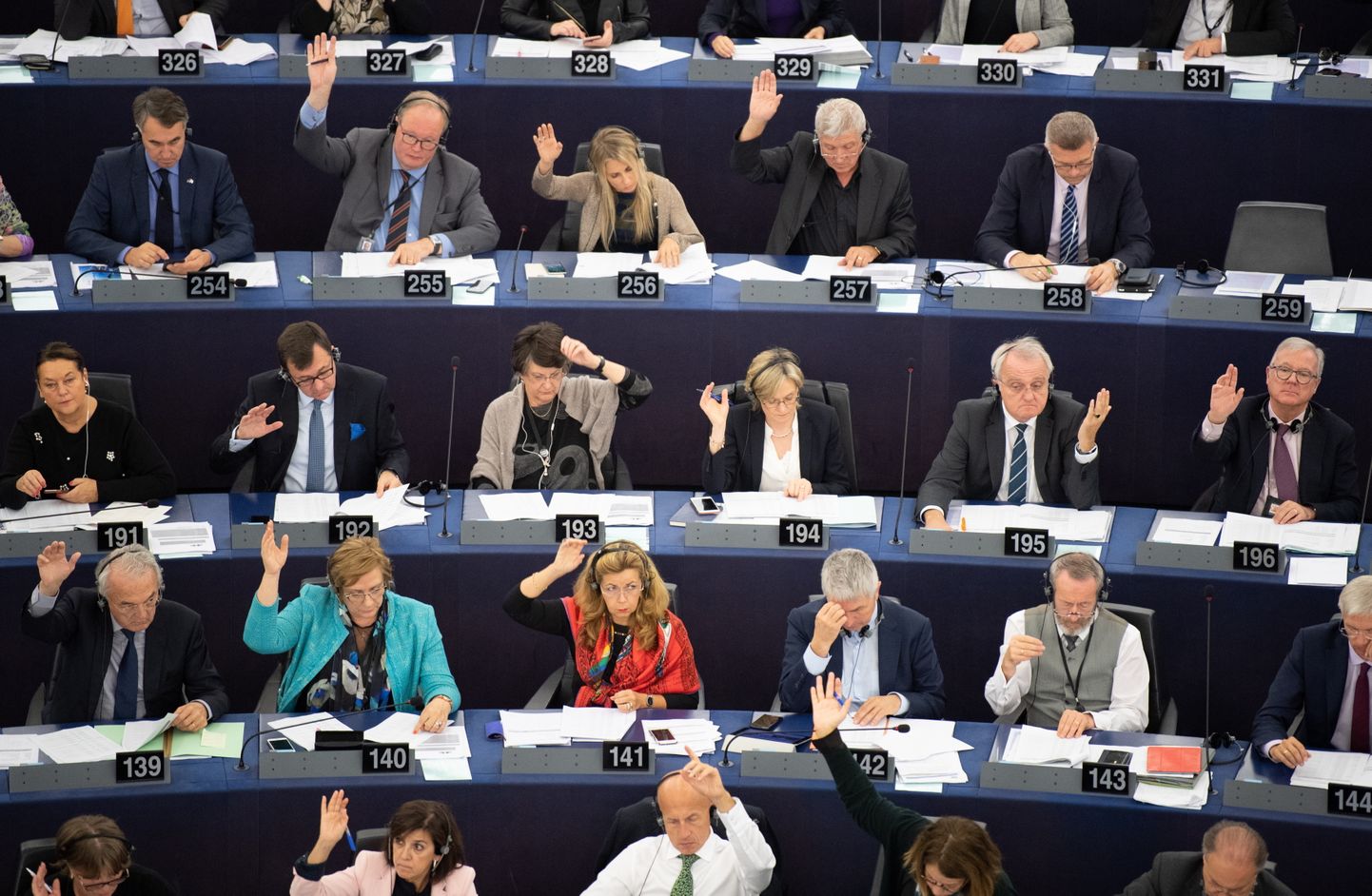 Balsojums Eiropas Parlamentā. Ilustratīvs attēls