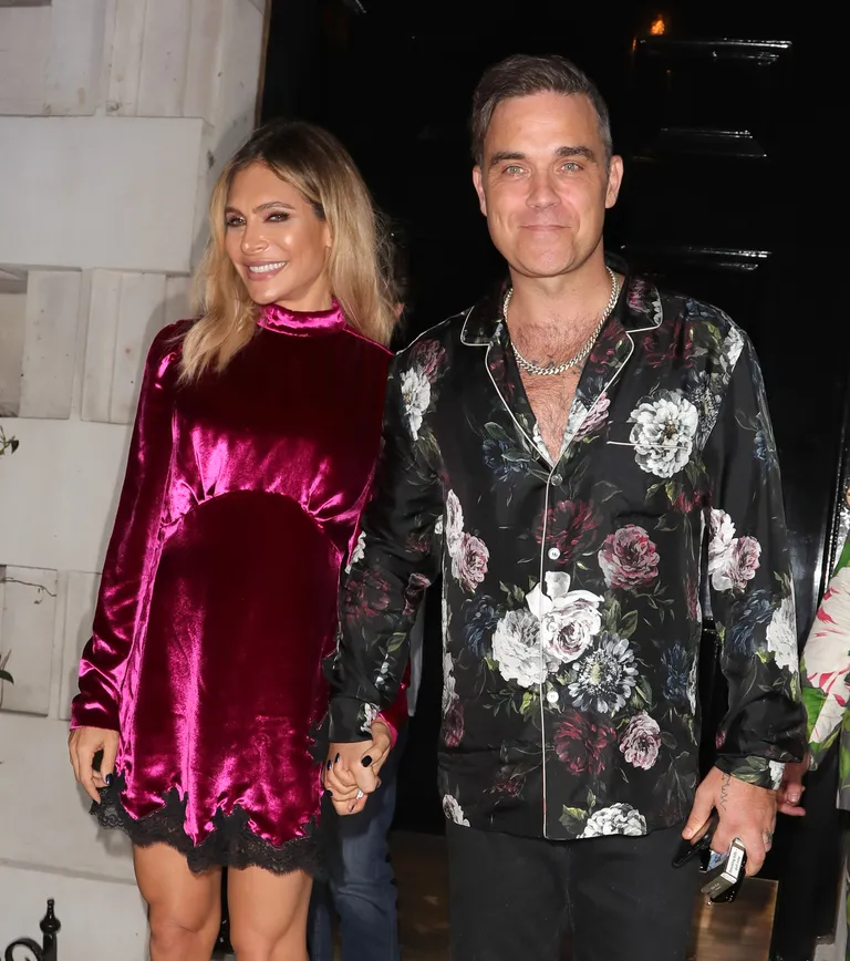 Robbie Willams ja abikaasa Ayda Field Williams. 25/07/18.