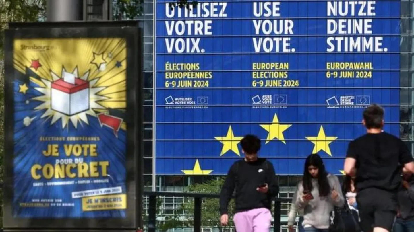 Предвыборные плакаты в Брюсселе.