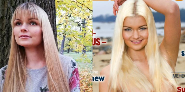 Mari Metsallik 2018. aastal (foto: Mari Metsallik/Instagram) ja Metsallik 2010. aastal Playboy esikaanel (foto: Playboy promo).