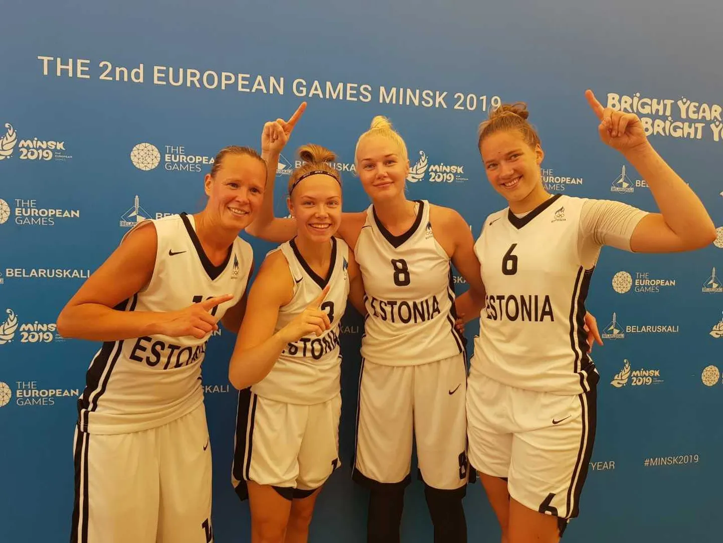 Eesti 3x3 korvpallinaiskond Euroopa mängudel.