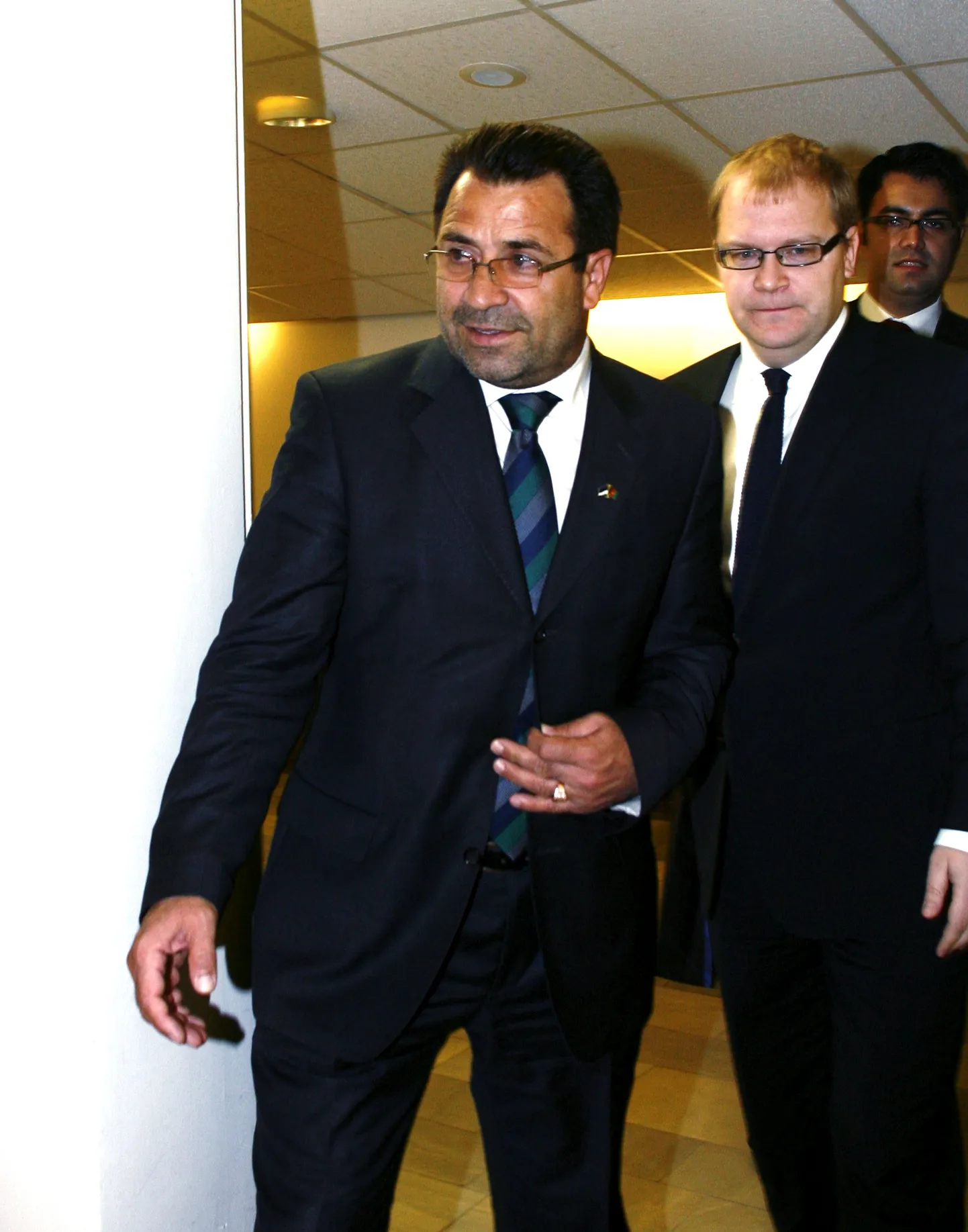 Helmandi provintsi kuberner Gulab Mangal ja välisminister Urmas Paet.