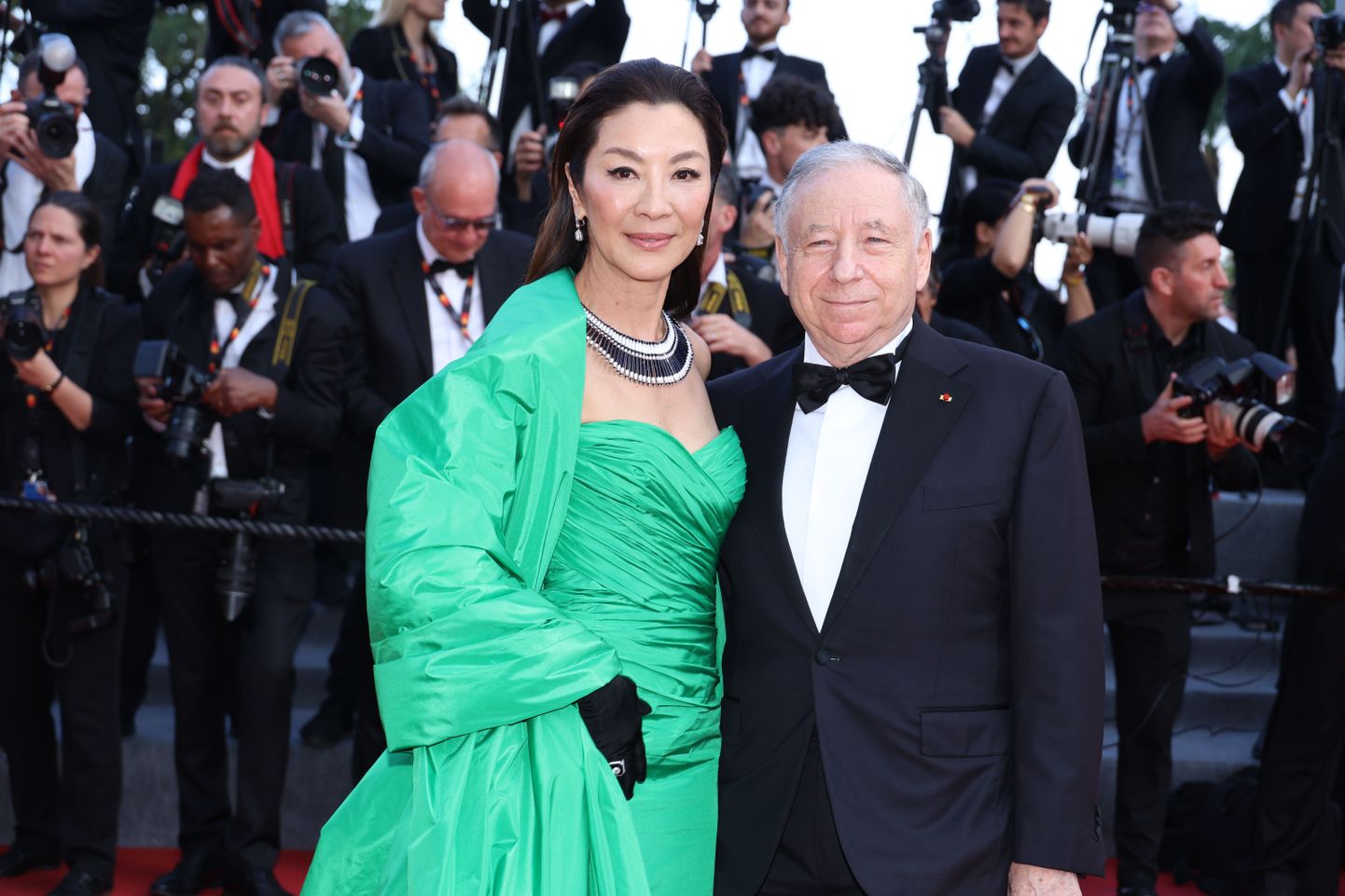 Michelle Yeoh ja Jean Todt 21. mail 2023 Prantsusmaal Cannes'i filmifestivalil