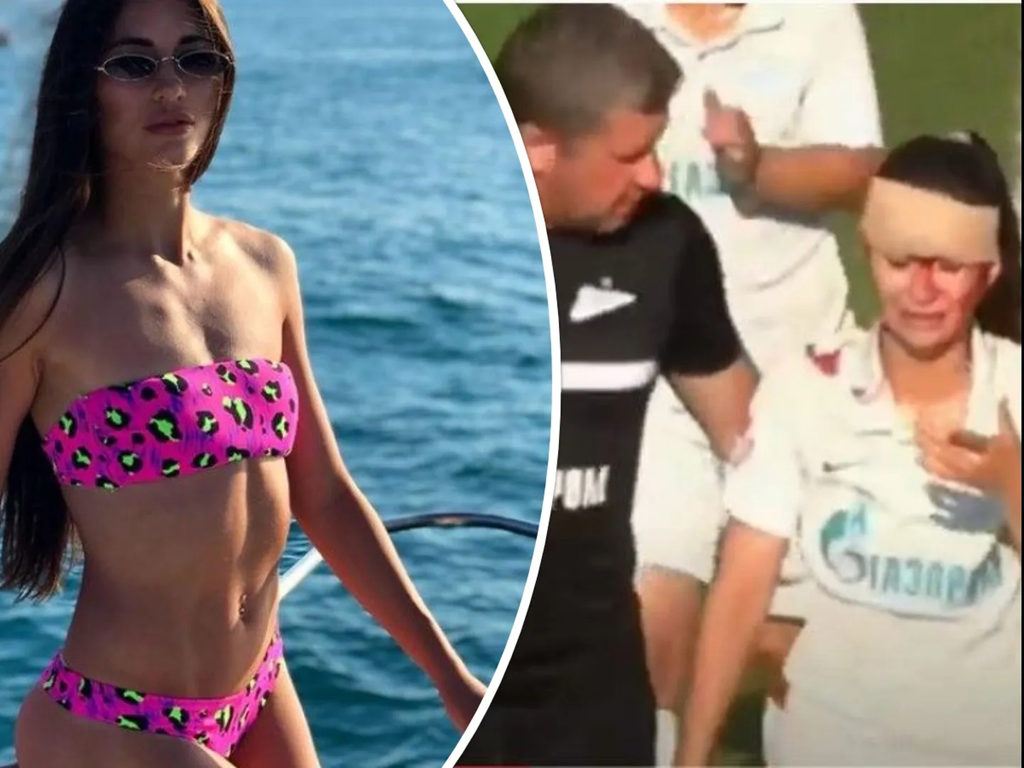 Venemaa jalgpallistaar Lina Jakupova.