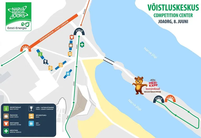 Narva Energiajooks võistluskeskus Joaorus.