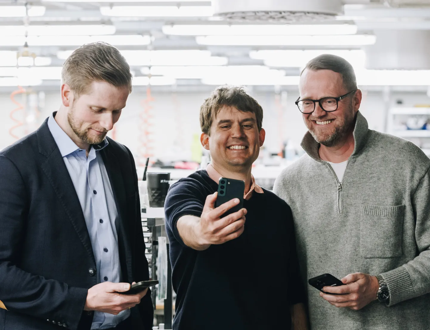 Foxway juhatuse liikmed (vasakult) Oliver Kotkas, Jaan Tähiste ja Mikkel Frid ütlevad, et ettevõtte arenguks on oluline koostöö avaliku sektoriga.