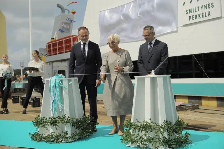 Parvlaeva ristiema Leedu Meremuuseumi kauaaegne juht Olga Žalienė.