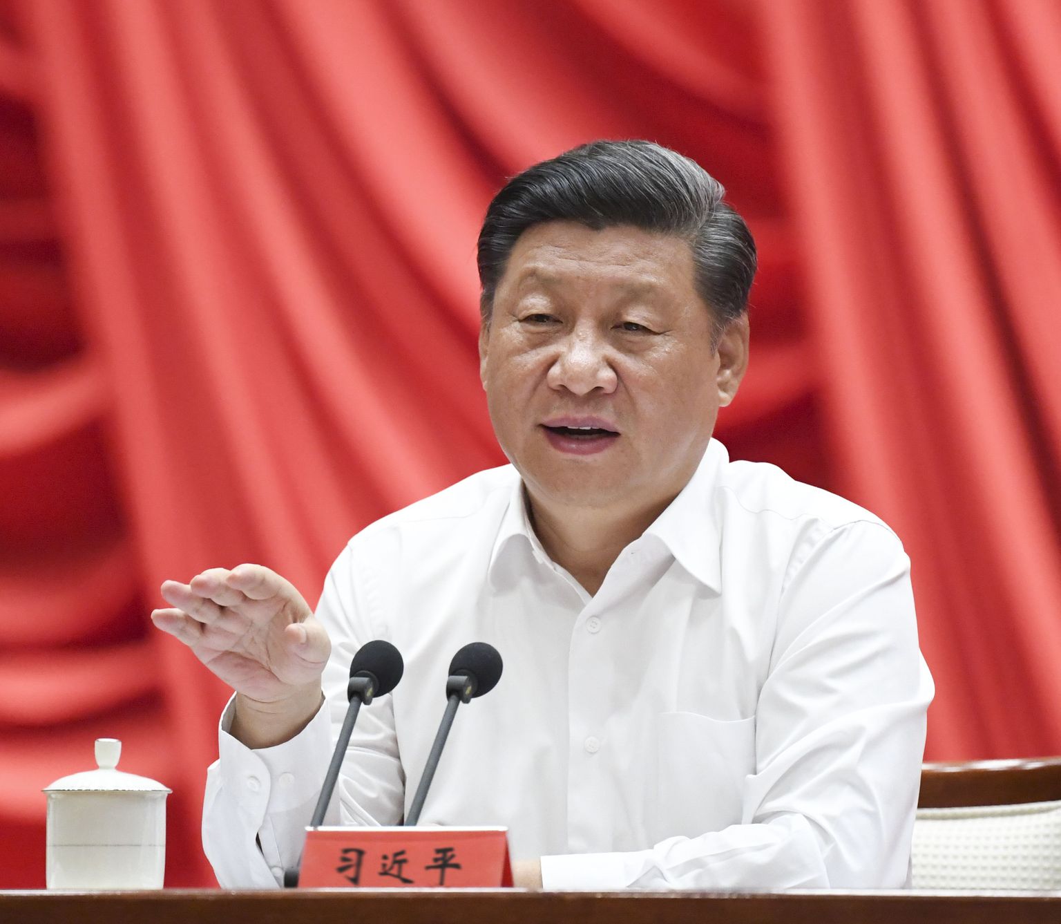 Hiina president Xi Jinping teisipäeval Pekingis esinemas valitseva Kommunistliku Partei nooremametnikele.