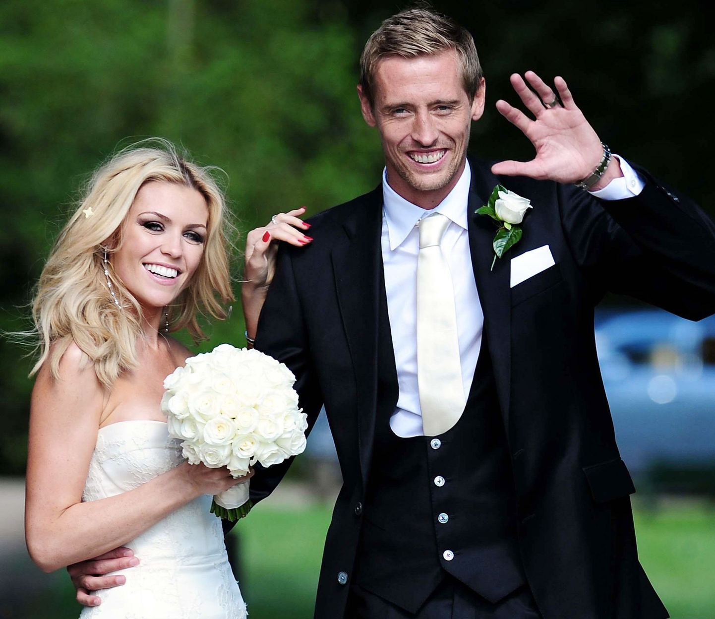 Peter Crouch ja Abbey Clancy.