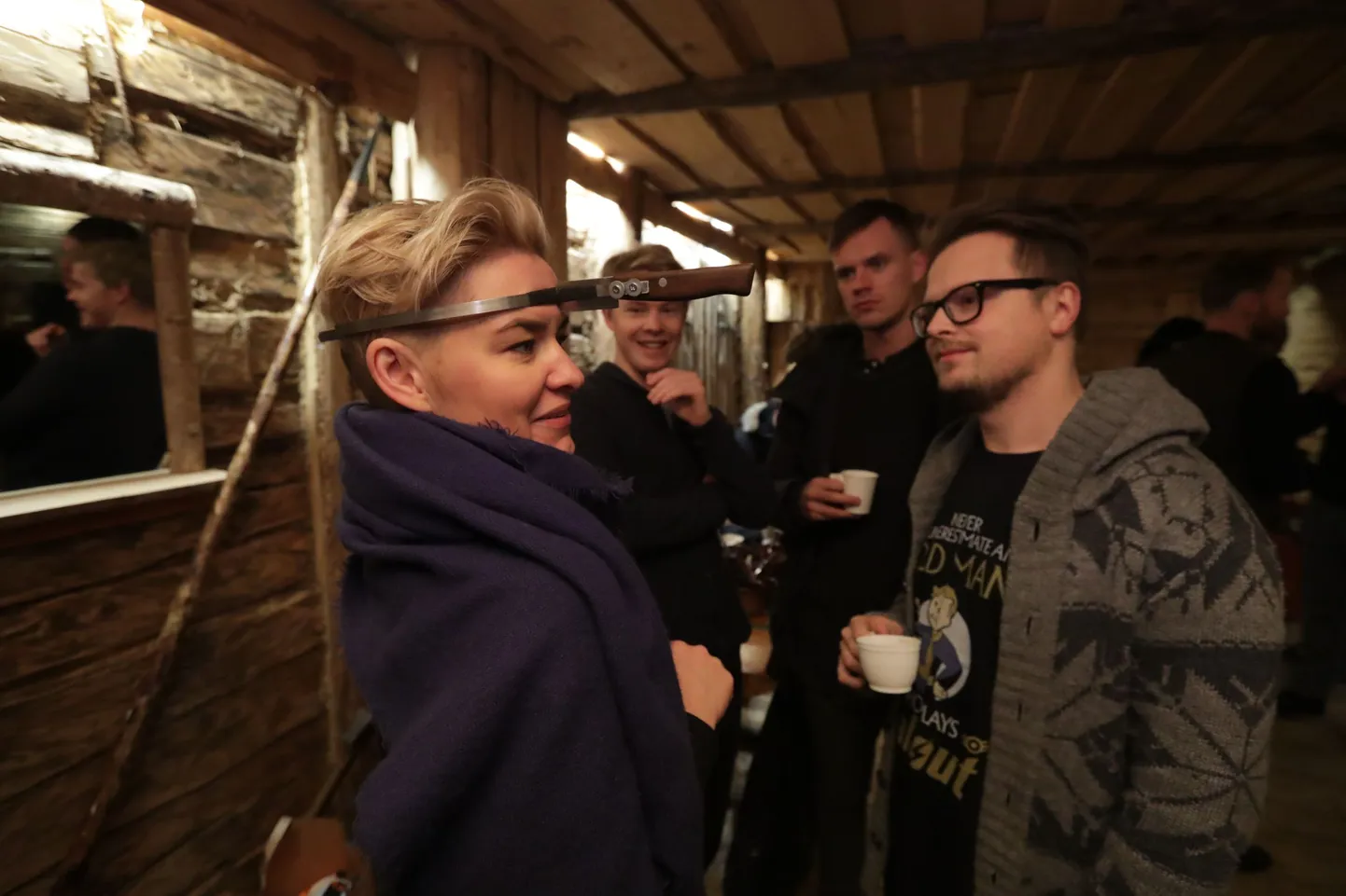 Kinoteatri võte Viikingite külas.