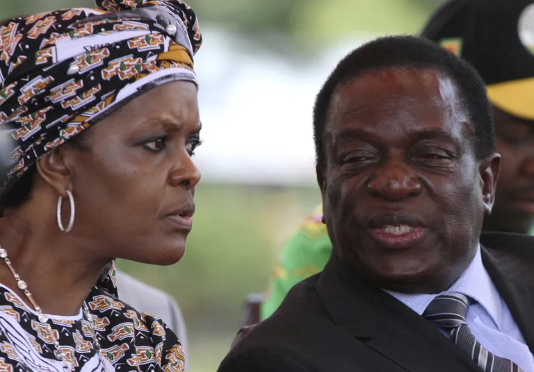 Grace Mugabe ja Emmerson Mnangagwa.