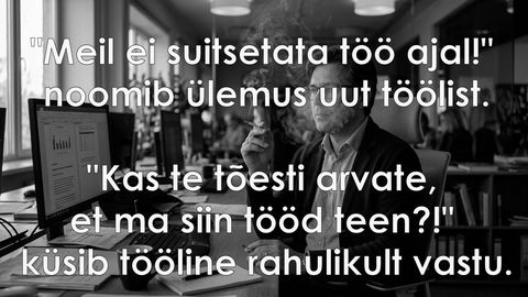 Meil ei suitsetata töö ajal!