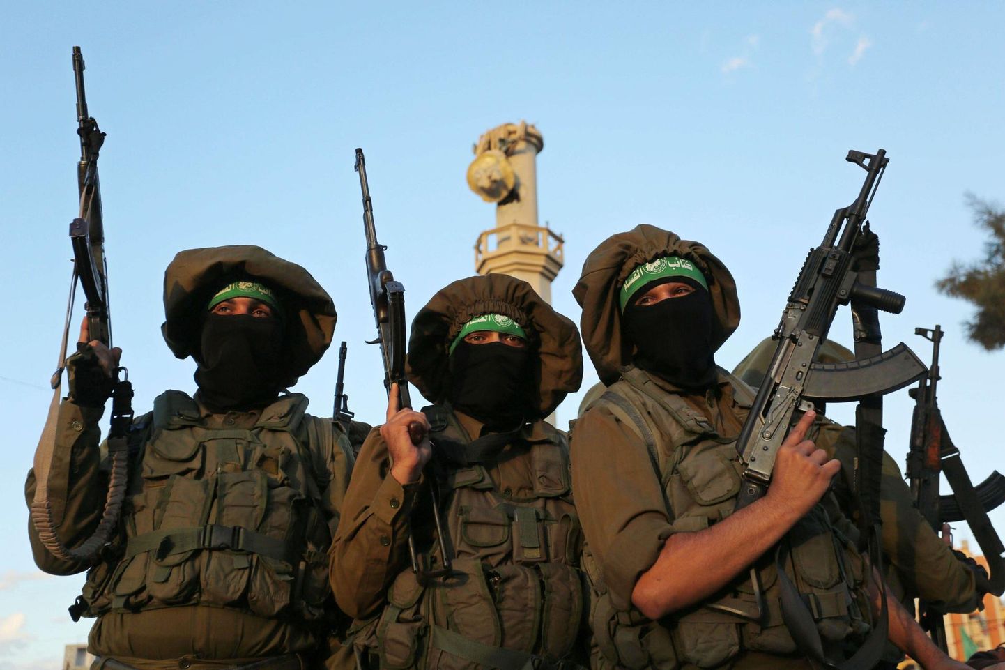 Palestiina Hamasi võitlejad.