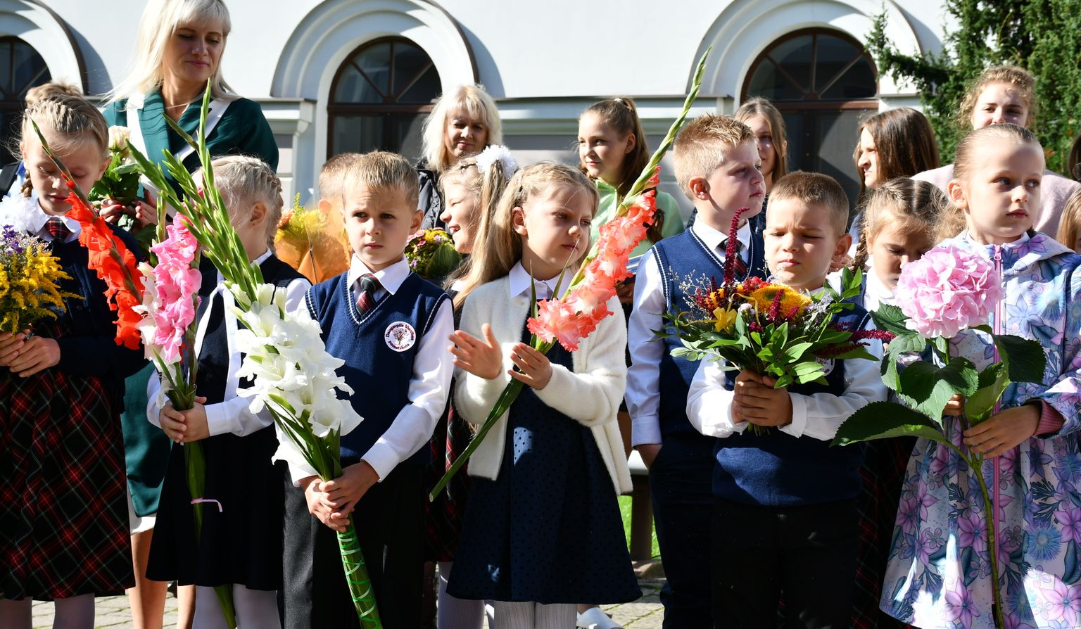 Zinību diena Vienības pamatskolā Daugavpilī 2021. gadā.