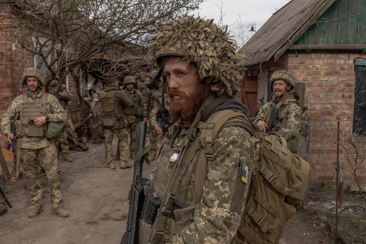 Ukraina sõdurid aprilli alguses Donetski oblastis teel rindele.