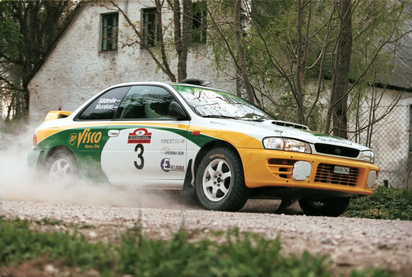 Ralliauto. Foto on illustratiivne.
