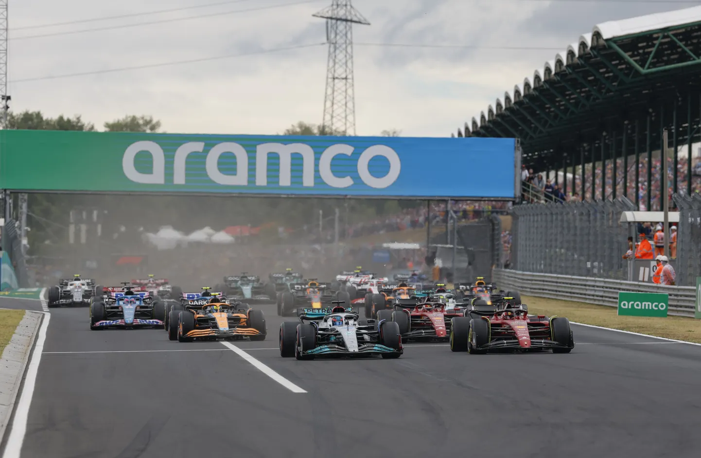 Vormel 1 Grand Prix start.