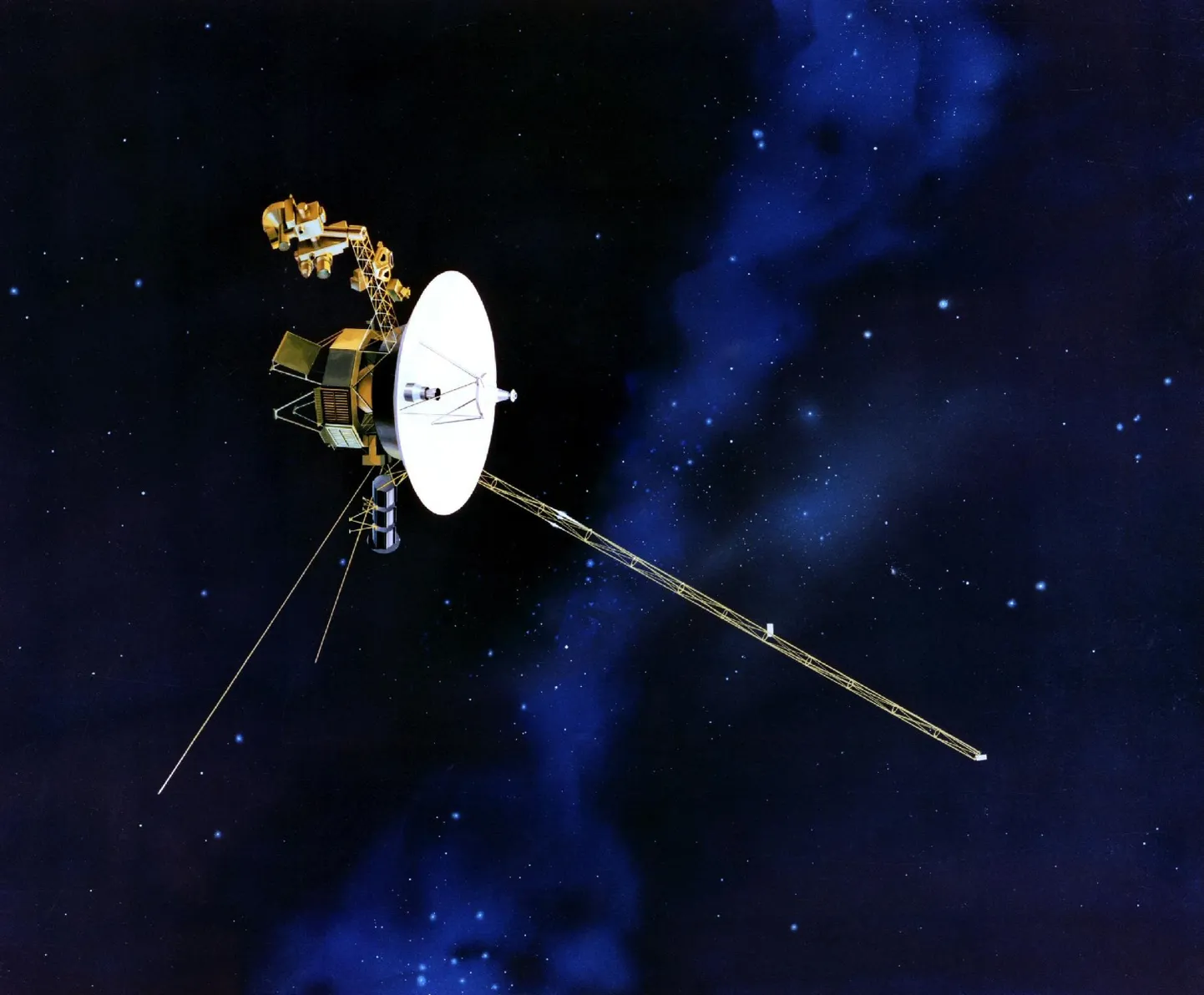 Kunstniku tõlgendus kosmosesondist Voyager 1