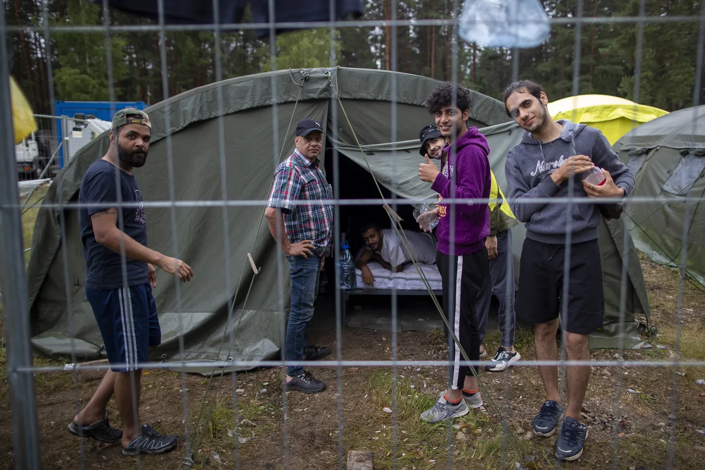 Migrantide telklaager Leedus Rudninkais, mis asub Vilniusest 38 kilomeetri kaugusel