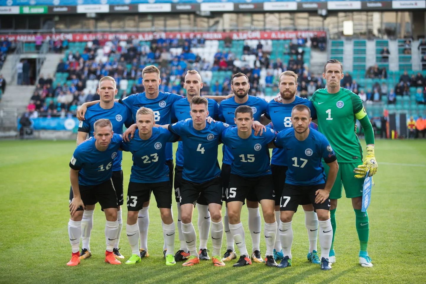 Eesti meeskonna alg11 septembris peetud mängus Küprosega.