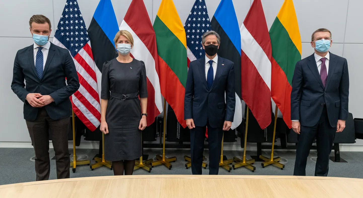USA ja Balti välisministrite kohtumine Brüsselis.