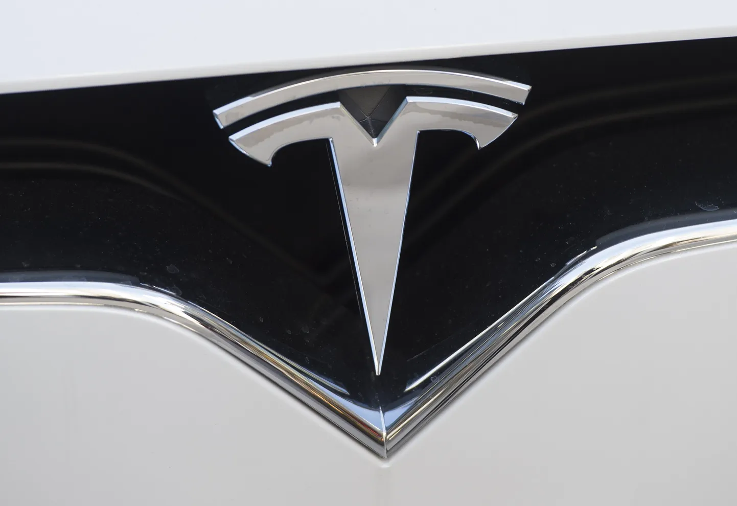 Tesla logo.