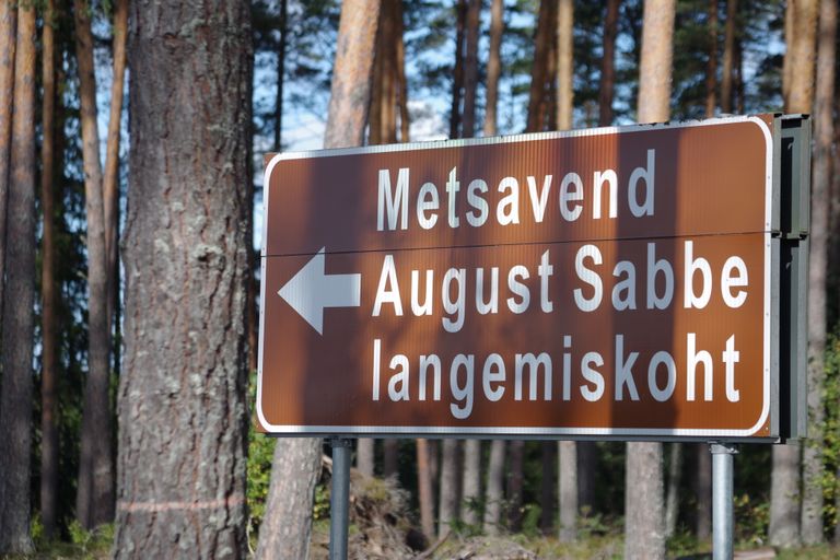 Metsavend August Sabbe langemiskoht Põlvamaal.