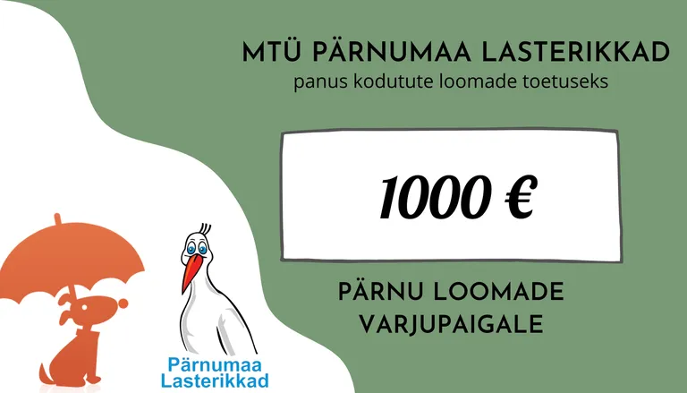 Pärnumaa paljulapselised pered tegid loomade pelgupaigale annetuse kolmandat aastat järjest.