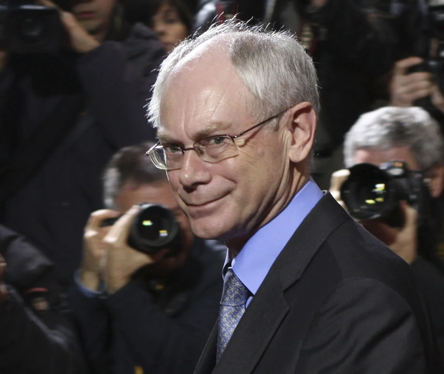 Herman Van Rompuy tippkohtumisele saabumas.