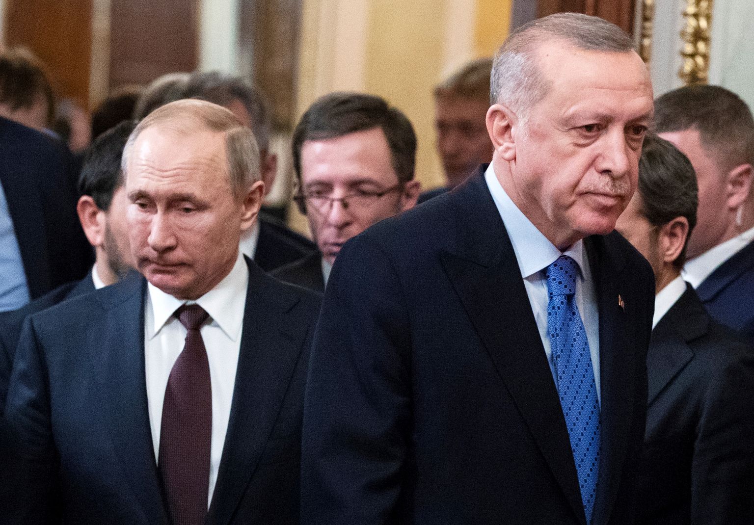 Vladimirs Putins un Redžeps Tajips Erdogans