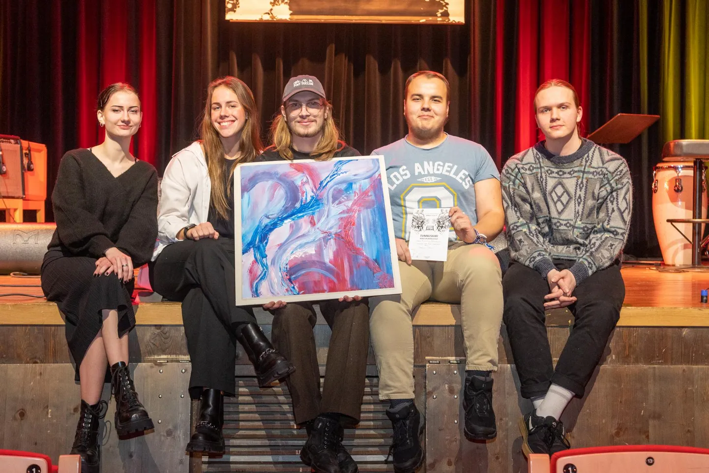 Üleriigilise koolinoorte džässmuusikafestivali Koolijazz=Jazzikool bändide konkursi “Mängu ilu” võitis Erko Niidu juhendatav Pärnu muusikakooli rütmimuusika osakonna bänd. Vasakult: Tuuli Põldvee, Desire Pärn, Rannar Luup, Martti Tarsalainen ja Andero Tõniste. Pildilt puudub Karl Kallastu.