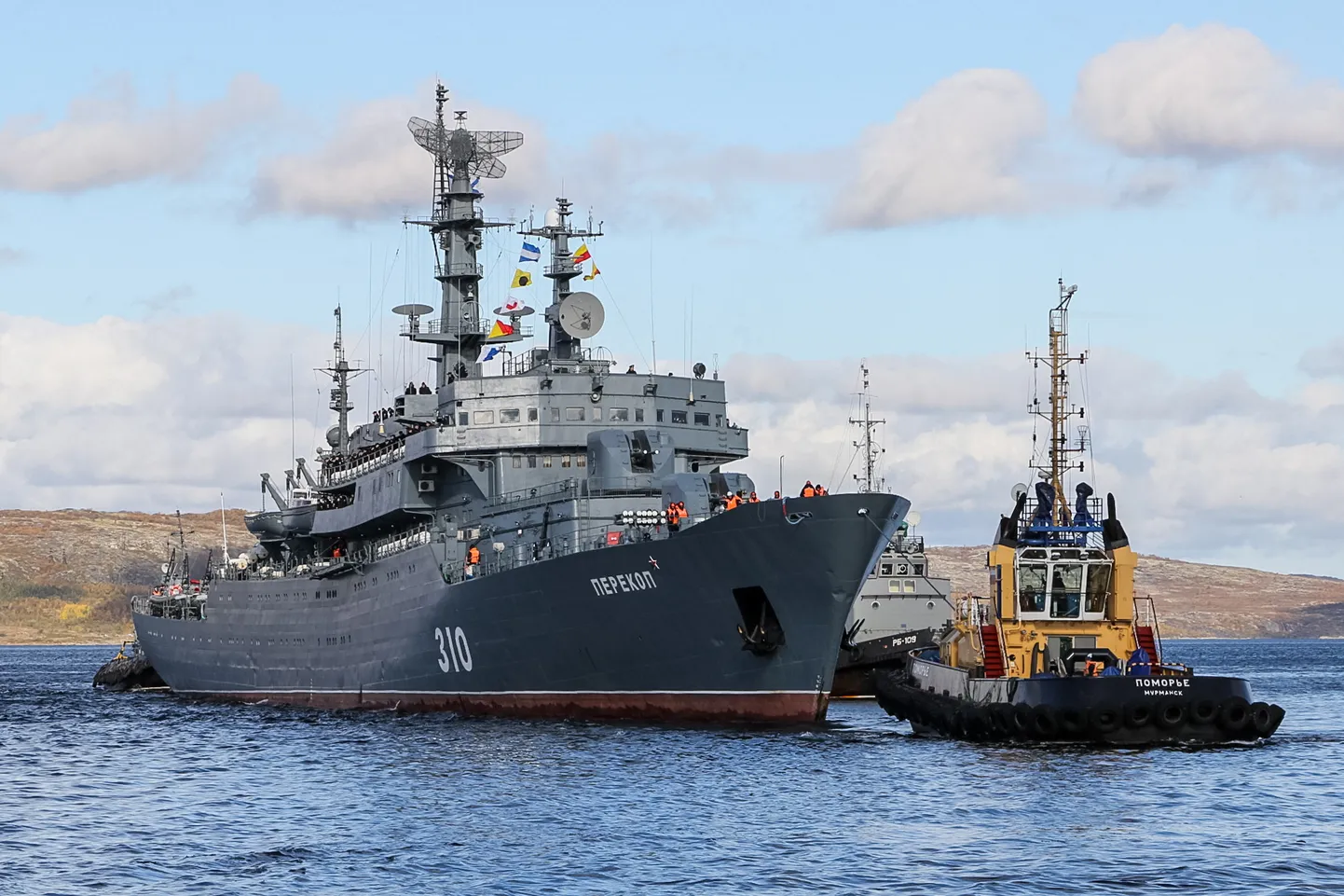 Vene sõjalaev Murmanski oblastis asuvas Severomorski sadamas.