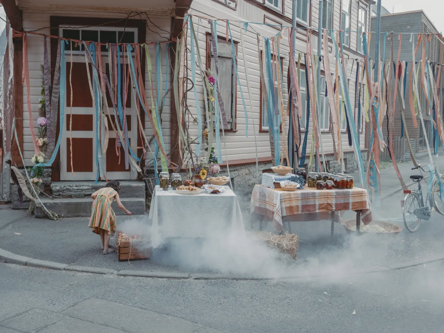 Kaader filmi «Bubble & Squeak» võtetelt.
