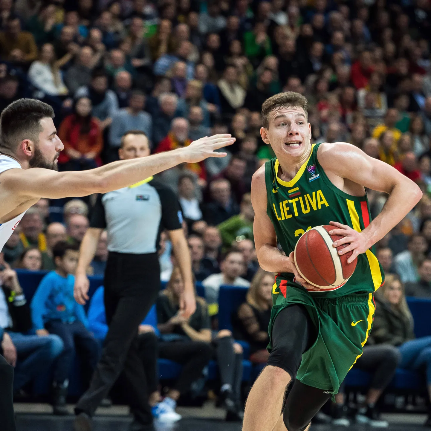 Rokas Jokubaitis tegi Leedu eest debüüdi veebruaris, tulevikus võib ta olla tiimi üks põhitegijaid.