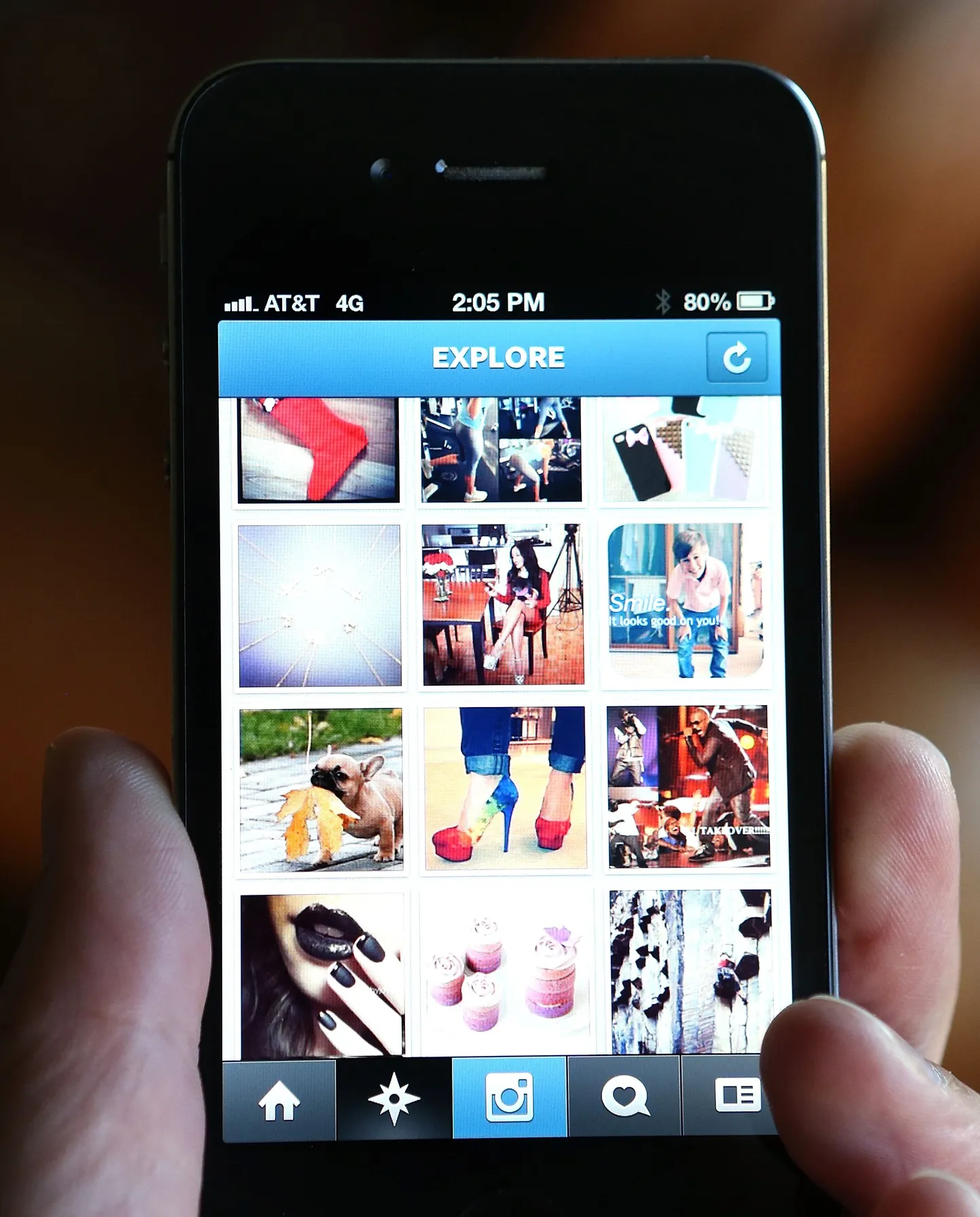 Instagrami rakendus iPhone'is.