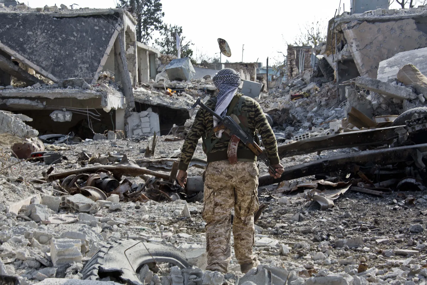 Lahingutes purustatud Kobane Süürias.
