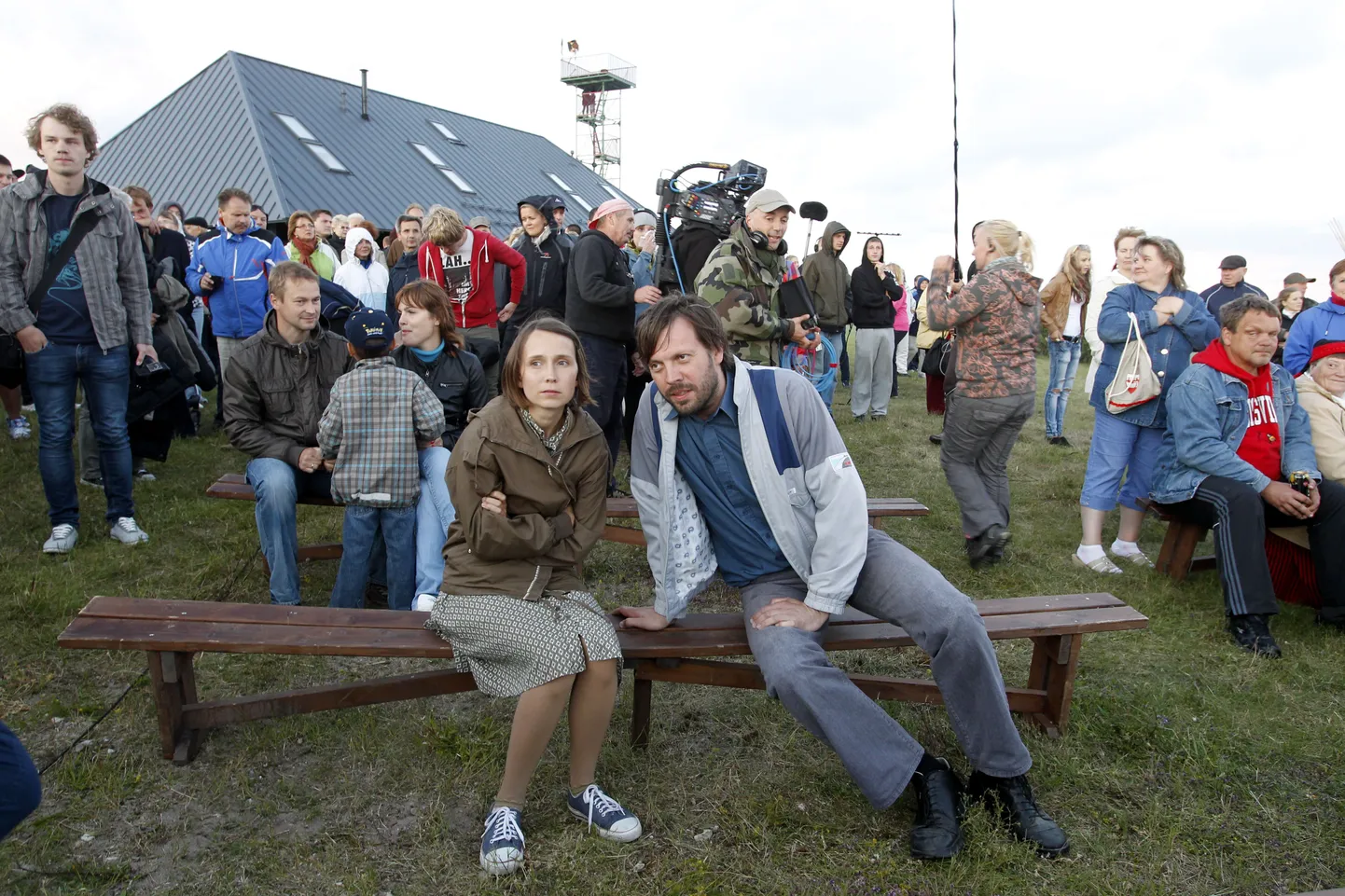 Ilmar Raagi mängufilmi «Kertu» võtted: peaosatäitjad on Ursula Ratasepp ja Mait Malmsten