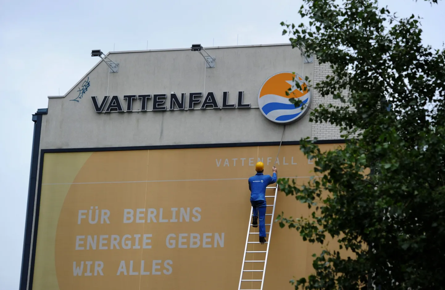 Vattenfalli reklaam Berliinis.
