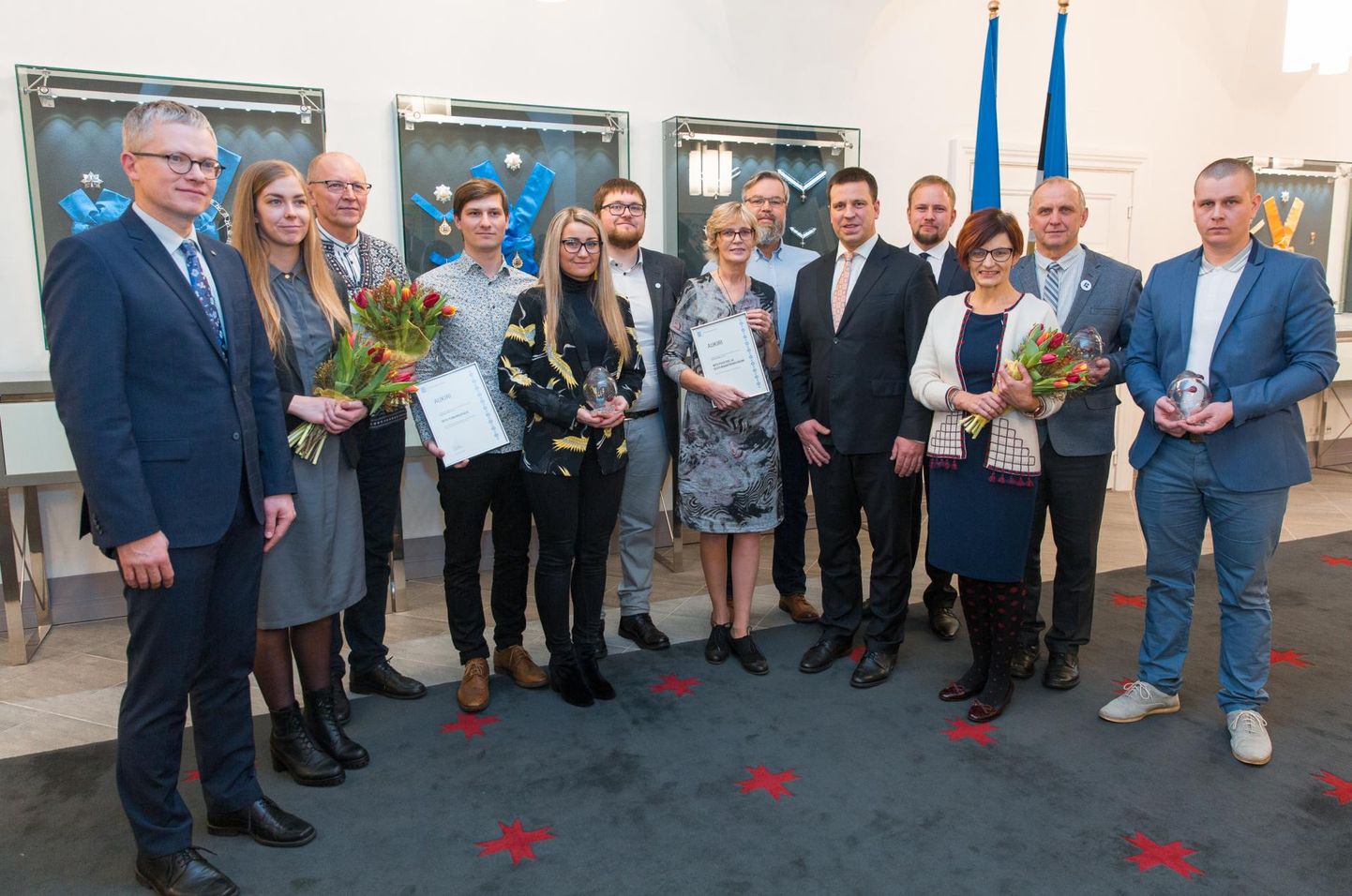 Tänavused regionaalmaasika auhinna saajad FOTO: Jürgen Randma/Riigikantselei