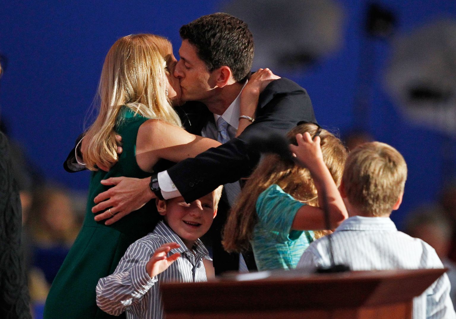 Paul Ryan naise ja lastega.