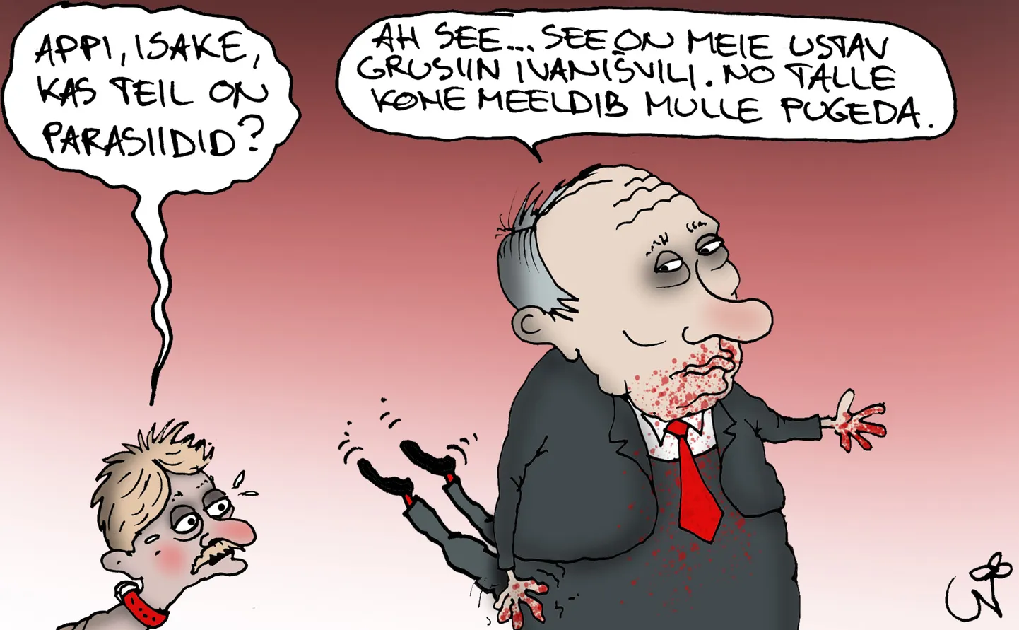 Urmas Nemvalts joonistab.
