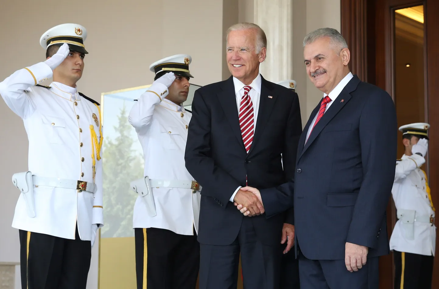 Türgi peaminister Binali Yildirim kohtumas USA asepresident Joe Bideniga.